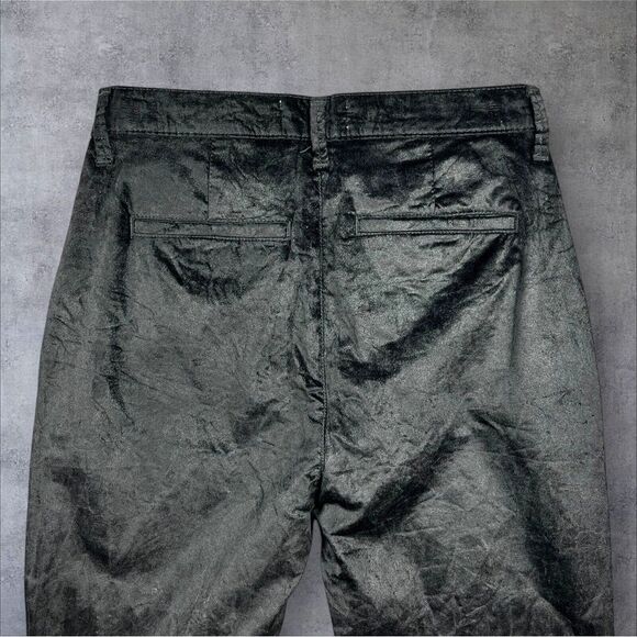 LEVEL 99 EVEREVE Percy Black Velvet Flare High Rise Tuxedo Pants Size 27 Holiday - Picture 13 of 14